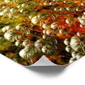 Abstracte kleuren en bubbels poster (Hoek)