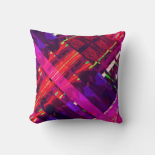 Abstracte kleuren en vormen kussen