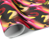 Abstracte kleuren en vormen op maat cadeaupapier (Rol Hoek)