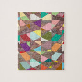 Abstracte kleuren Glitter Legpuzzel (Verticaal)