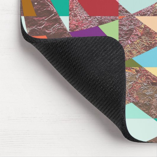 Abstracte kleuren Glitter Muismat (Hoek)