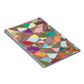 Abstracte Kleuren Glitter Notitieboek (Rechterzijde)