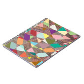 Abstracte Kleuren Glitter Notitieboek (Linkerzijde)