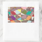 Abstracte kleuren Glitter Rechthoekige Sticker (Tas)