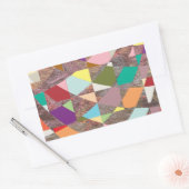 Abstracte kleuren Glitter Rechthoekige Sticker (Envelop)