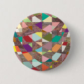 Abstracte kleuren Glitter Ronde Button 5,7 Cm (Voorkant)