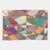 Abstracte kleuren Glitter Theedoek (Horizontaal)