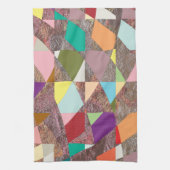 Abstracte kleuren Glitter Theedoek (Verticaal)