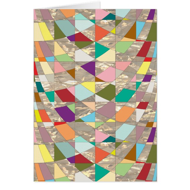 Abstracte kleuren Gold (Voorkant)