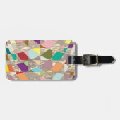 Abstracte kleuren Gold Bagagelabel (Voorkant horizontaal)