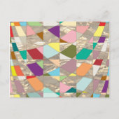 Abstracte kleuren Gold Briefkaart (Voorkant)