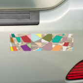 Abstracte kleuren Gold Bumpersticker (Op auto)