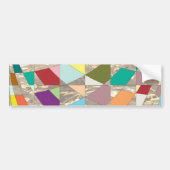 Abstracte kleuren Gold Bumpersticker (Voorkant)