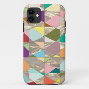 Abstracte kleuren Gold Case-Mate iPhone Case