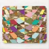 Abstracte kleuren Gold Foil Muismat (Voorkant)
