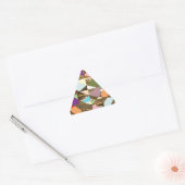 Abstracte kleuren Gold Foil Sticker (Envelop)
