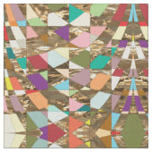 Abstracte kleuren Gold Foil Stof (Close Up)