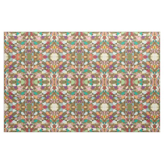 Abstracte kleuren Gold Foil Stof (Fat Quarter)