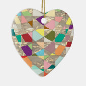 Abstracte kleuren Gold Keramisch Ornament (Rechts)