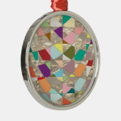 Abstracte kleuren Gold Metalen Ornament (Rechts)