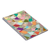 Abstracte kleuren Gold Notitieboek (Rechterzijde)