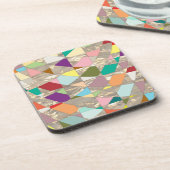 Abstracte kleuren Gold Onderzetter (Linkerzijde)