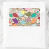 Abstracte kleuren Gold Rechthoekige Sticker (Tas)