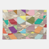 Abstracte kleuren Gold Theedoek (Horizontaal)