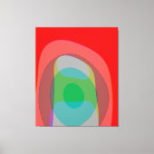 Abstracte kleuren in rood 210 canvas afdruk (Voorkant)