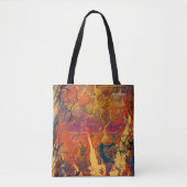 Abstracte kleuren, kunst tote bag (Voorkant)