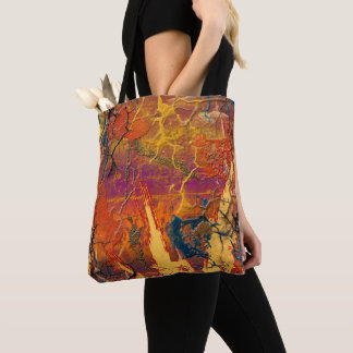 Abstracte kleuren, kunst tote bag