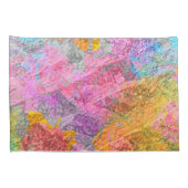 Abstracte kleuren kussensloop (Achterkant-Rechts)