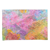 Abstracte kleuren kussensloop (Voorkant-Rechts)