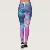 Abstracte kleuren Leggings (Achterkant)