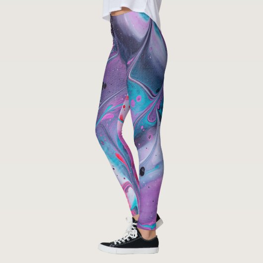 Abstracte kleuren Leggings (Links)