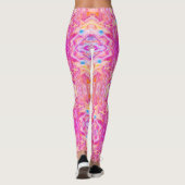 Abstracte kleuren leggings (Achterkant)