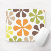 Abstracte kleuren met grote drijvers Retro Muismat (Met muis)