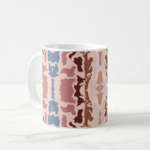 Abstracte kleuren mok (Voorkant links)