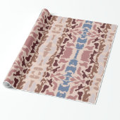 Abstracte kleuren mok cadeaupapier (Uitgerold)