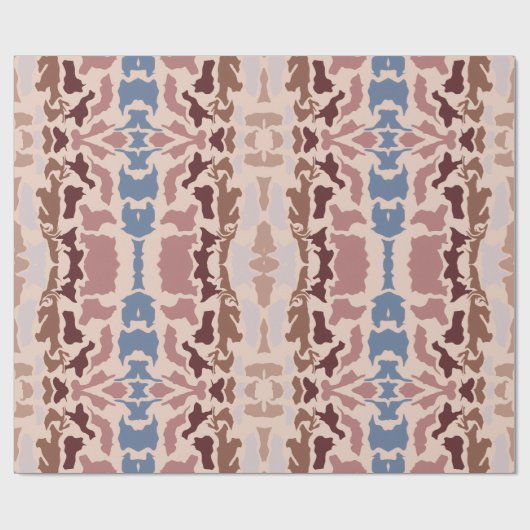 Abstracte kleuren mok cadeaupapier (Vlak)