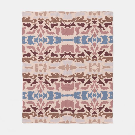 Abstracte kleuren mok  fleece deken (Voorkant)