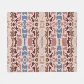 Abstracte kleuren mok  fleece deken (Voorkant (Horizontaal))