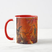 Abstracte kleuren, mok voor kunstkoffie (Links)