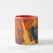 Abstracte kleuren, mok voor kunstkoffie (Midden)