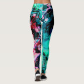 Abstracte kleuren, mooi leggings (Achterkant)