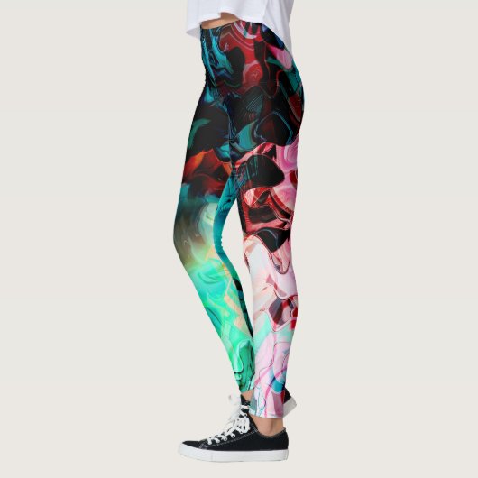 Abstracte kleuren, mooi leggings (Links)