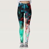 Abstracte kleuren, mooi leggings (Voorkant)