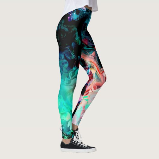 Abstracte kleuren, mooi leggings (Rechts)