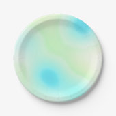 Abstracte kleuren papieren bordje (Voorkant)