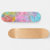 Abstracte kleuren persoonlijk skateboard (Horizontaal)